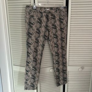Cabi style 958 snake print jeans size 16
